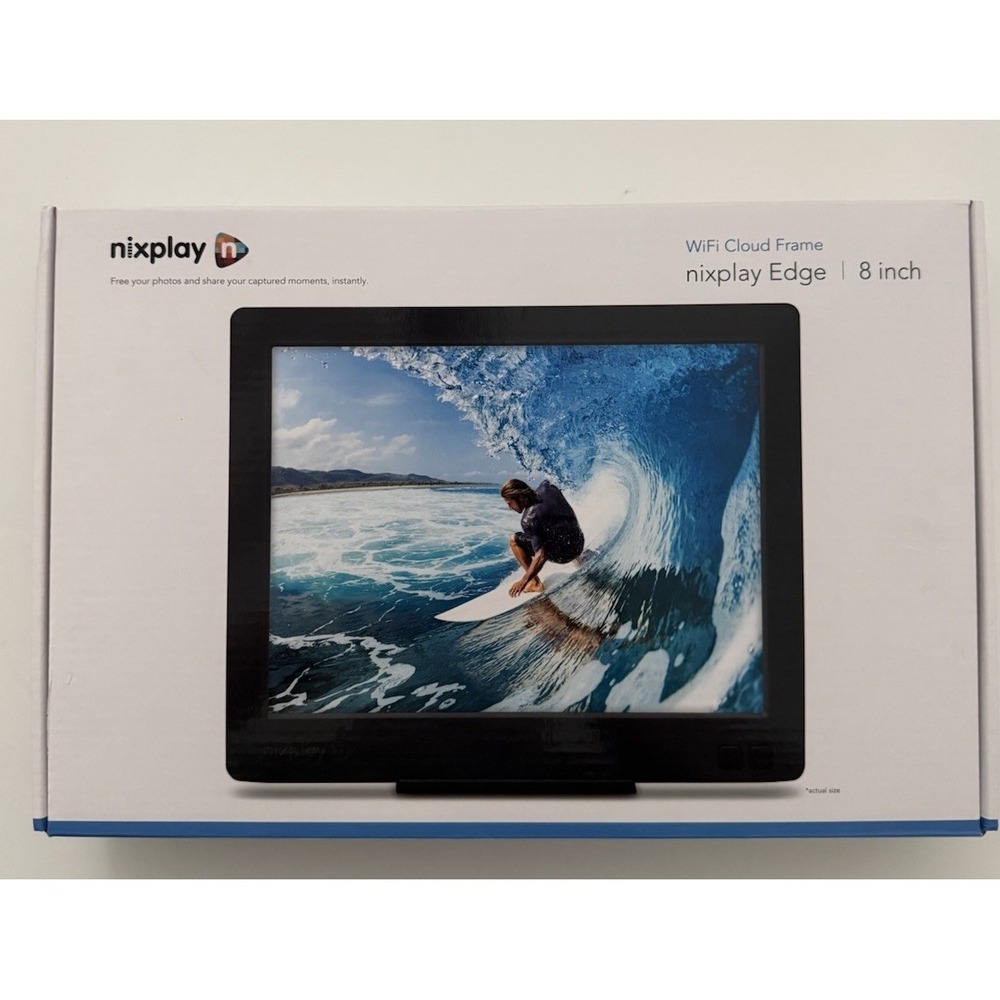 Nixplay W08C 8 inch Wi-fi Cloud Digital Photo Frame with Hi-Res Display